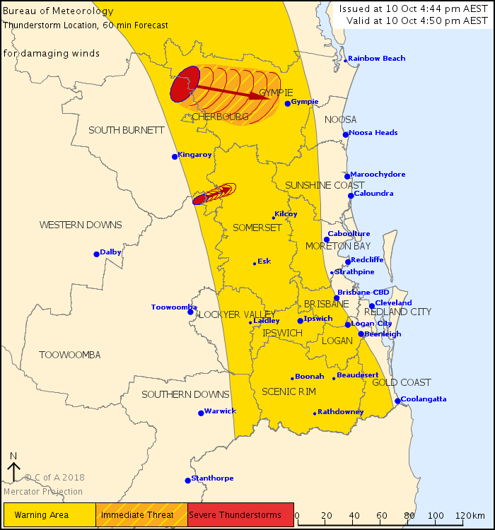 Southeast QLD Severe Thunderstorm Warning: Damaging Winds - Ewn.com.au ...