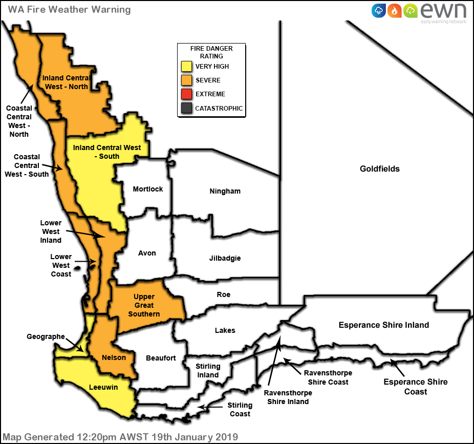 WA Fire Weather Warning Alert