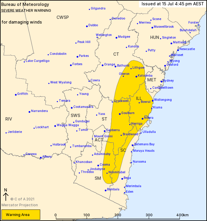 Nsw Severe Weather Warning Damaging Winds Ewn Com Au Alert