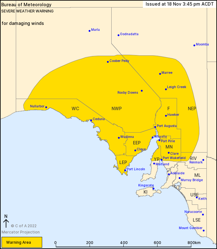 Sa Severe Weather Warning Damaging Winds Au Alert