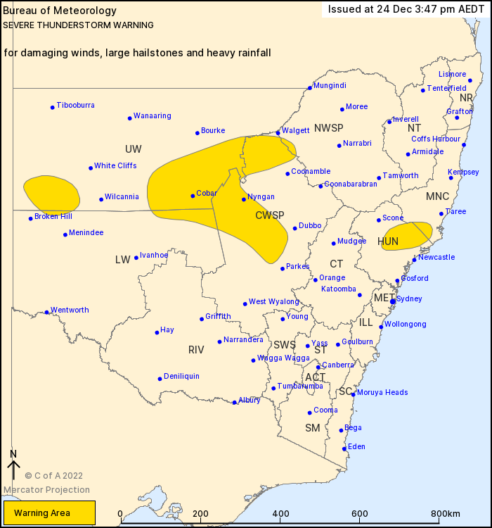 NSW Severe Thunderstorm Warning: Large Hail, Damaging Winds, Heavy Rain ...