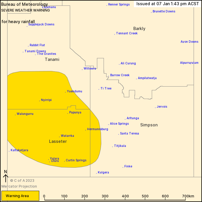 NT Severe Weather Warning: Heavy Rainfall - ewn.com.au Alert