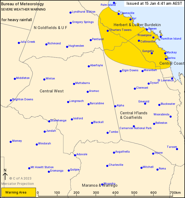 QLD Severe Weather Warning: Heavy and Locally Intense Rainfall - ewn ...