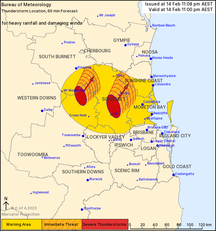 Southeast QLD Severe Thunderstorm Warning: Damaging Winds, Heavy Rain ...