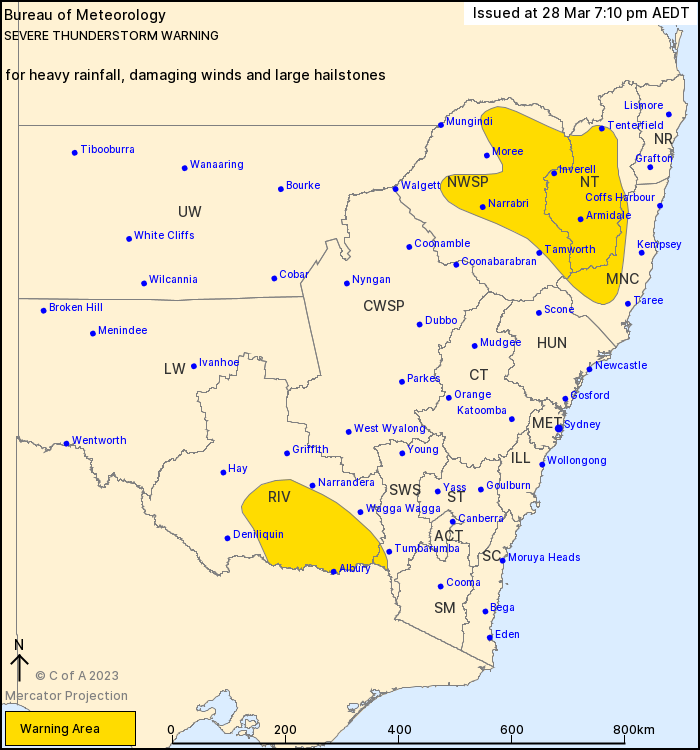 NSW Severe Thunderstorm Warning: Large Hail, Damaging Winds, Heavy Rain ...