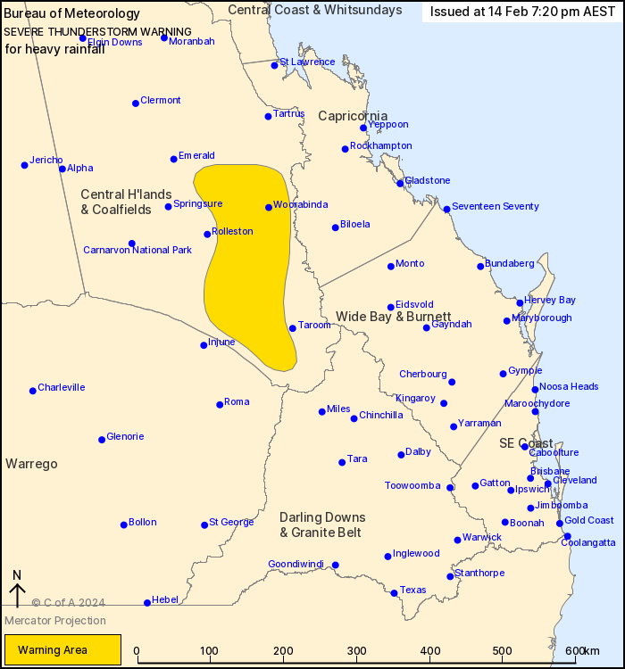 QLD Severe Thunderstorm Warning Heavy Rain ewn .au Alert