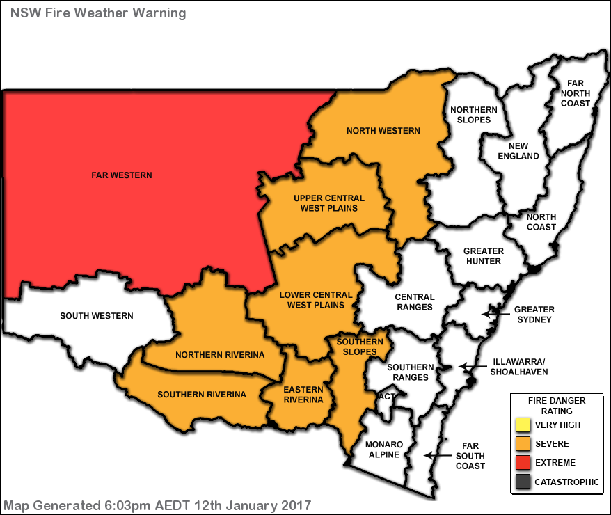 NSW Fire Weather Warning - ewn.com.au Alert