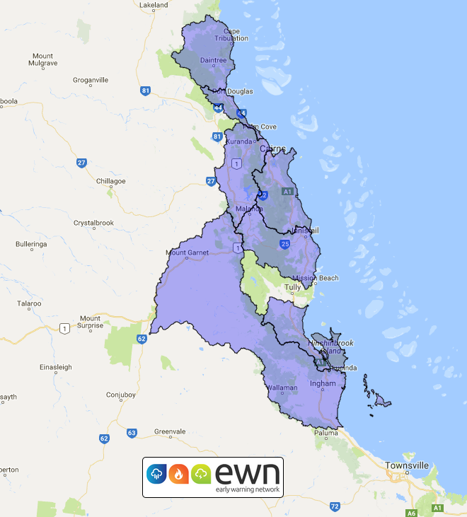 QLD Flood Watch: Cooktown to Ingham - ewn.com.au Alert