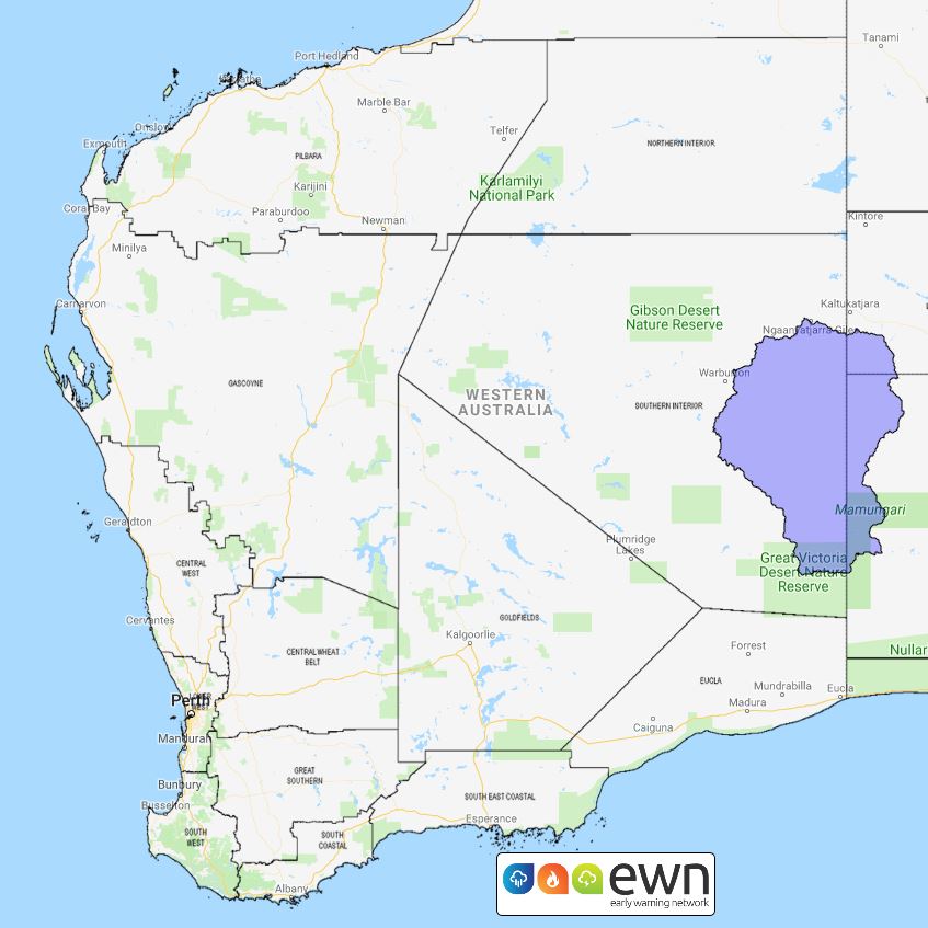 WA Flood Watch: Warburton District Rivers - ewn.com.au Alert