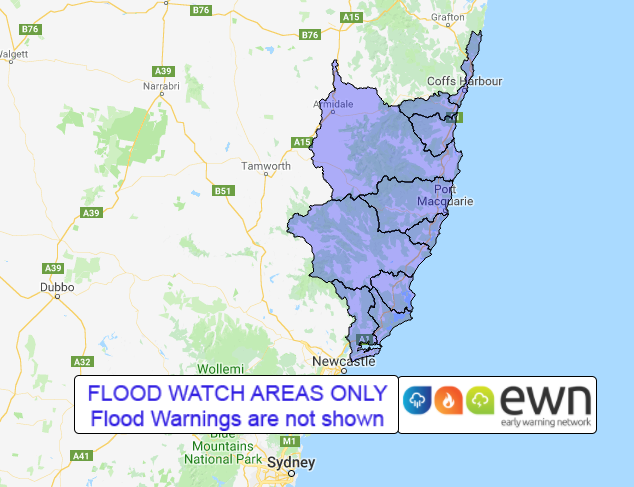 NSW Flood Watch: Mid North Coast from Bulahdelah to Coffs Harbour - ewn ...