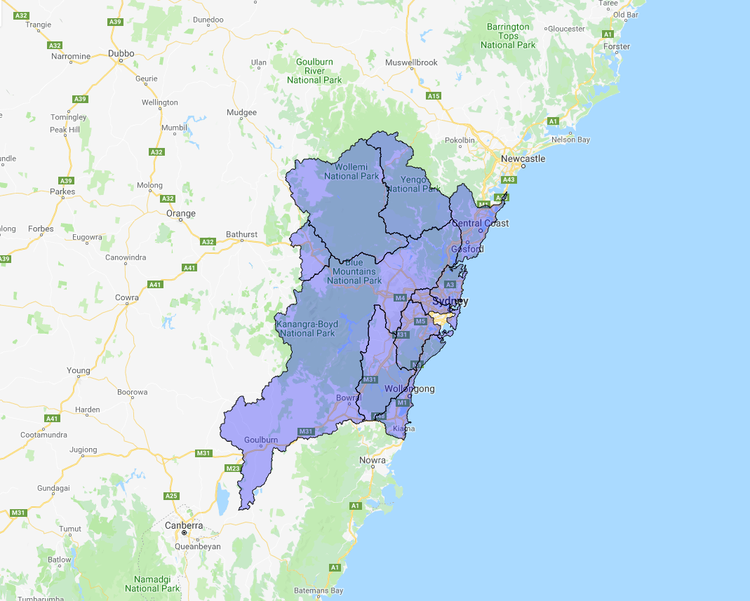 NSW Flood Watch: Coastal Rivers between Central Coast and Illawarra ...