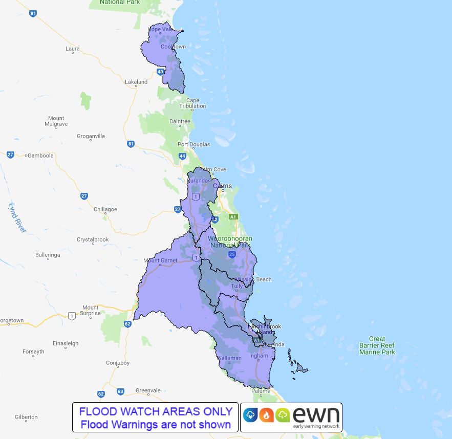 QLD Flood Watch: Rollingstone and Cooktown - ewn.com.au Alert