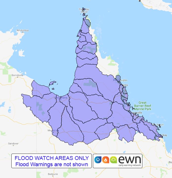 QLD Flood Watch: Daintree to Mackay, the Western Cape York Peninsula ...