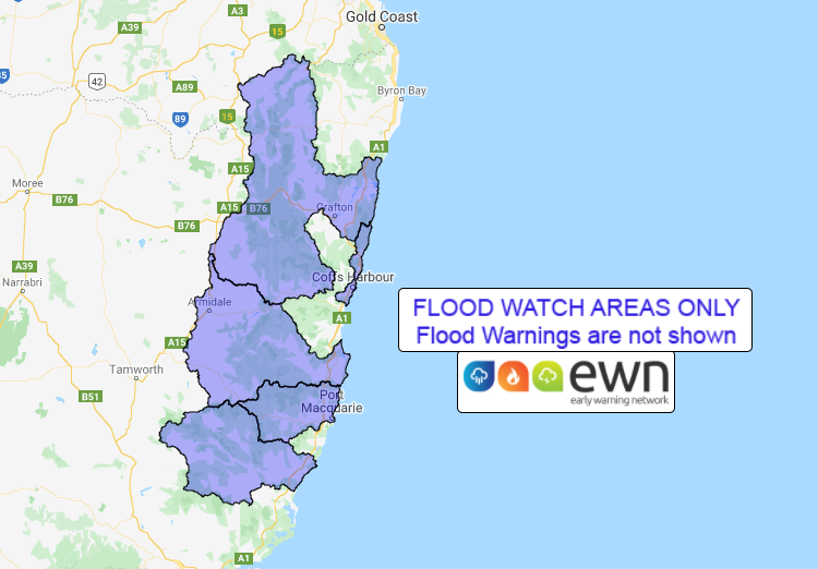 NSW Flood Watch: Mid North Coast and Northern Rivers Catchments - ewn ...