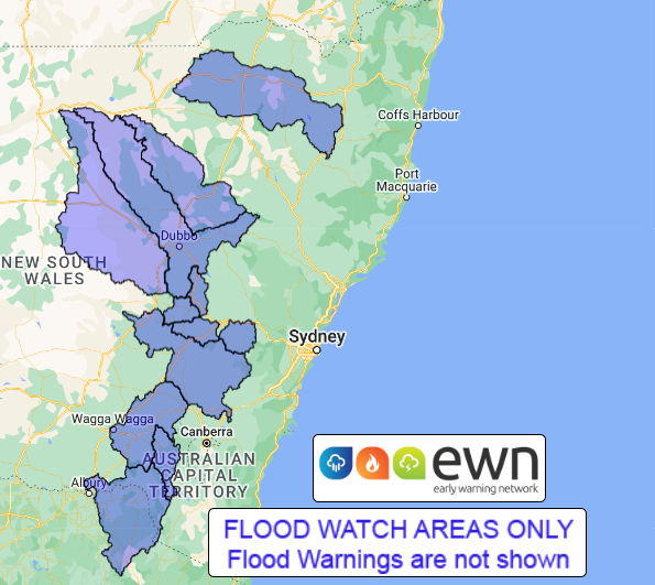 NSW Flood Watch: Parts of the North West, Central West and South West ...