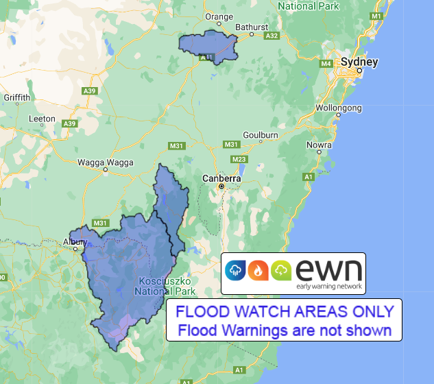 NSW Flood Watch: Belubula, Tumut, and Upper Murray Rivers - ewn.com.au ...