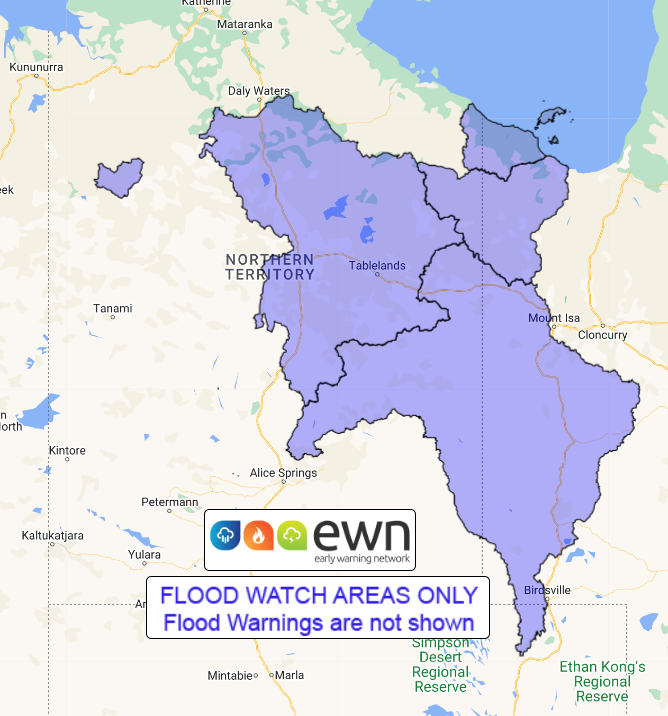 NT Flood Watch: Carpentaria, Bonaparte Coastal, Central and Eastern ...