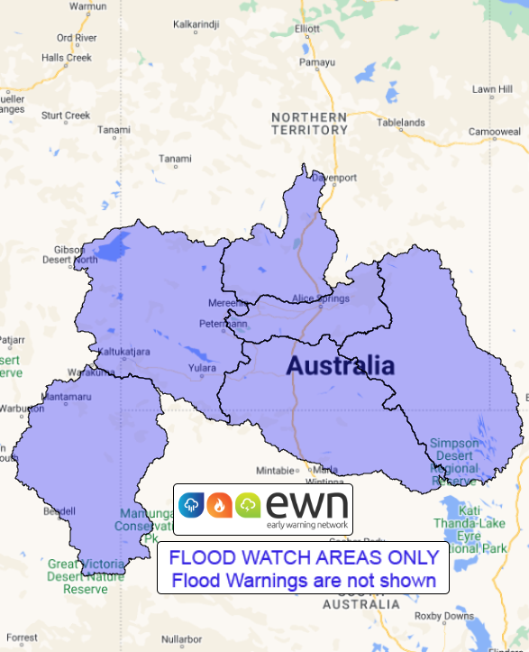 NT Flood Watch: Parts of the Western Inland NT and the Simpson Desert ...