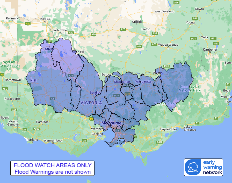 VIC Flood Watch: Central and Northern Victoria - ewn.com.au Alert