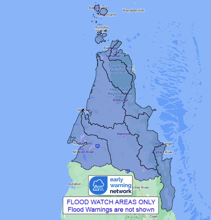 QLD Flood Watch: Northern Parts of the Cape York Peninsula - ewn.com.au ...