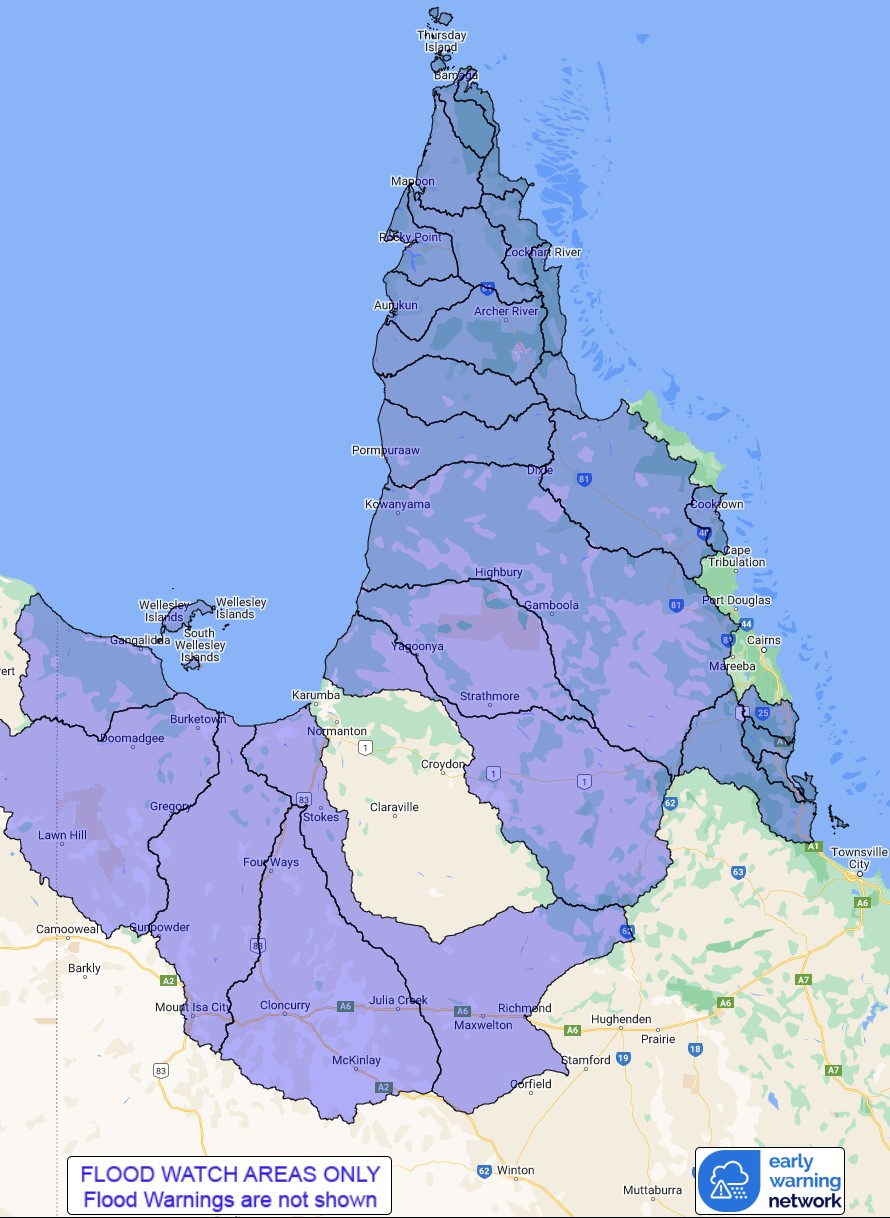 QLD Flood Watch: Cape York Peninsula, North Tropical Coast and the Gulf ...