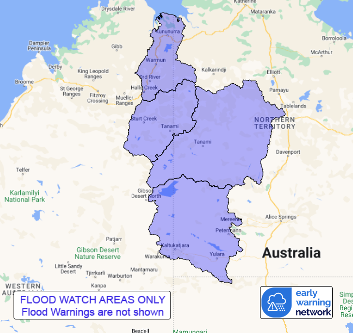 WA Flood Watch: Sturt Creek District and East Kimberley Rivers - ewn ...