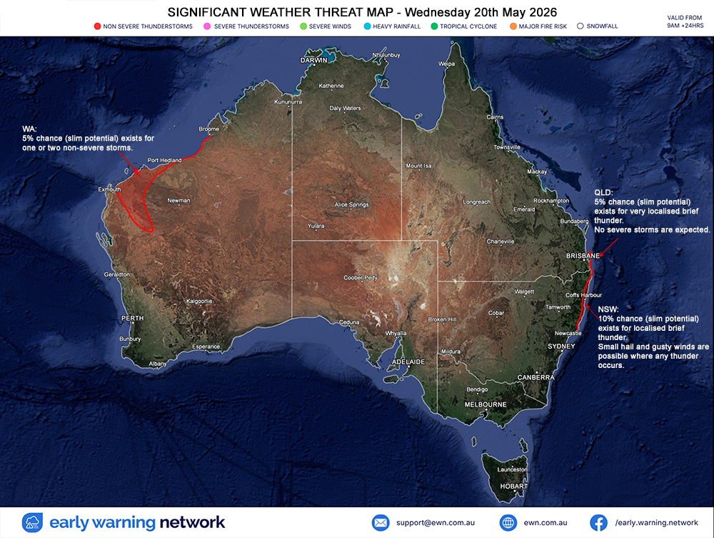The Early Warning Network Significant Weather Alerts Forecast Threat Map